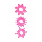 Комплект из трех розовых эрекционных колец - Erowoman-Eroman - в Липецке купить с доставкой