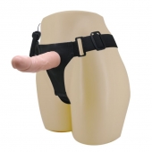 Реалистичный страпон-фаллоимитатор на трусиках Ultra Passionate Harness - 15 см. - Baile - купить с доставкой в Липецке