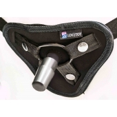 Страпон с 2 насадками и вибрацией UniStrap - 20 и 18 см. - LOVETOY (А-Полимер) - купить с доставкой в Липецке