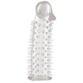 Прозрачная насадка на половой член с закрытой головкой и шипами - 12,5 см. - ToyFa - в Липецке купить с доставкой