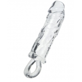 Прозрачная насадка с петлёй для фиксации - 14 см. - ToyFa - в Липецке купить с доставкой