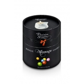Массажная свеча с ароматом бубль-гума Bougie de Massage Gourmande Bubble Gum - 80 мл. - Plaisir Secret - купить с доставкой в Липецке