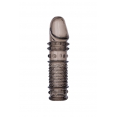 Дымчатая закрытая насадка ToyFa XLover с чешуйками и пупырышками - 13,5 см. - ToyFa - в Липецке купить с доставкой