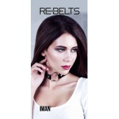 Чёрный чокер-кляп Iman Black - Rebelts - купить с доставкой в Липецке
