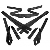 Бондажный набор из сатиновых лент Bordeaux 5 Piece Satin Bondage Set - XR Brands - купить с доставкой в Липецке