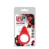 Красное эрекционное кольцо LIT-UP SILICONE STIMU RING 1 RED - Dream Toys - в Липецке купить с доставкой