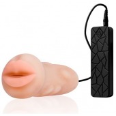 Мастурбатор-ротик с вибрацией REALSTUFF VIBRATING MASTURBATOR MOUTH - Dream Toys - в Липецке купить с доставкой