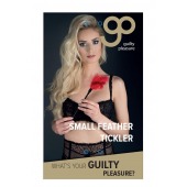 Пластиковая метелочка с красными пёрышками Small Feather Tickler - 32 см. - Blush Novelties - купить с доставкой в Липецке