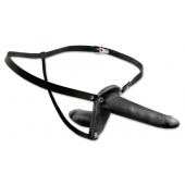Женский страпон с вагинальной пробкой Double Penetrix Strap-on - 15 см. - Pipedream - купить с доставкой в Липецке
