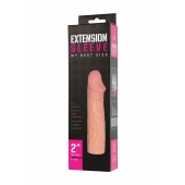 Телесная насадка-удлинитель Extension sleeve - 17 см. - Sitabella - в Липецке купить с доставкой
