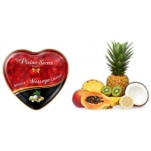 Массажная свеча с ароматом экзотических фруктов Bougie Massage Candle - 35 мл. - Plaisir Secret - купить с доставкой в Липецке