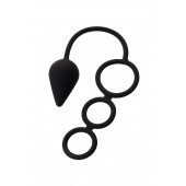 Тройное эрекционное кольцо с анальным хвостом Drop M-size - Erotist Adult Toys - в Липецке купить с доставкой