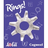 Прозрачное эрекционное кольцо Rings Cogweel - Lola Games - в Липецке купить с доставкой