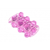 Розовая насадка на пенис Rings Armour - Lola Games - в Липецке купить с доставкой