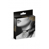 Черный чокер с двумя кольцами - Bijoux Pour Toi - купить с доставкой в Липецке