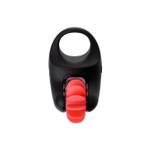 Чёрно-красное эрекционное виброкольцо Erotist - Erotist Adult Toys - в Липецке купить с доставкой
