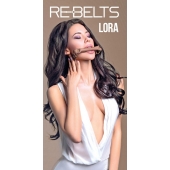 Кляп-трензель Lora с металлическими кольцами - Rebelts - купить с доставкой в Липецке