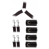 Комплект наручников и поножей LUXURIOUS BED RESTRAINT CUFF SET - Blush Novelties - купить с доставкой в Липецке