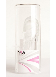 Прозрачная гелевая насадка с клиторальным отростком - 13 см. - Toyfa Basic - в Липецке купить с доставкой