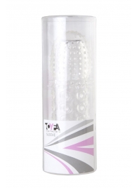 Прозрачная закрытая гелевая насадка - 13,5 см. - Toyfa Basic - в Липецке купить с доставкой
