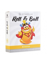 Стимулирующий презерватив-насадка Roll   Ball Banana - Sitabella - купить с доставкой в Липецке