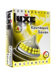 Презерватив LUXE  Exclusive  Кричащий банан  - 1 шт. - Luxe - купить с доставкой в Липецке