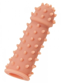 Телесная реалистичная насадка KOKOS Extreme Sleeve 03 с дополнительной стимуляцией - 12,7 см. - KOKOS - в Липецке купить с доставкой