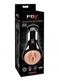 Телесный вибромастурбатор-вагина Cock Compressor Vibrating Stroker - Pipedream - в Липецке купить с доставкой