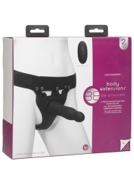 Черный полый вибрострапон Body Extensions BE Aroused - 17,78 см. - Doc Johnson - купить с доставкой в Липецке