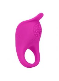 Ярко-розовое эрекционное виброкольцо Silicone Rechargeable Teasing Enhancer - California Exotic Novelties - в Липецке купить с доставкой