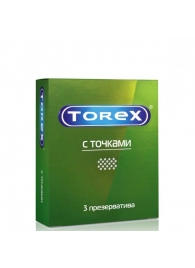 Текстурированные презервативы Torex  С точками  - 3 шт. - Torex - купить с доставкой в Липецке