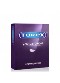 Презервативы Torex  Ультратонкие  - 3 шт. - Torex - купить с доставкой в Липецке