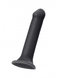 Черный фаллос на присоске Silicone Bendable Dildo XL - 20 см. - Strap-on-me - купить с доставкой в Липецке