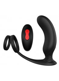 Черный массажер простаты REMOTE P-PLEASER - Dream Toys - в Липецке купить с доставкой