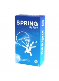 Ультратонкие презервативы SPRING SKY LIGHT - 12 шт. - SPRING - купить с доставкой в Липецке