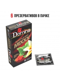Ароматизированные презервативы DOMINO  Ароматный микс  - 6 шт. - Domino - купить с доставкой в Липецке