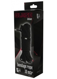 Черная веревка для бондажа BONDAGE ROPE - 10 м. - Dream Toys - купить с доставкой в Липецке