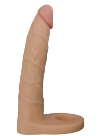 Телесная насадка-фаллоимитатор для двойного проникновения - 17 см. - Lovetoy - купить с доставкой в Липецке