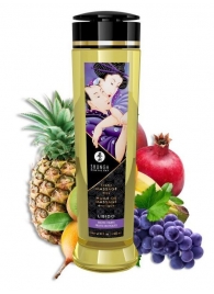 Массажное масло Libido Exotic Fruits с ароматом экзотических фруктов - 240 мл. - Shunga - купить с доставкой в Липецке