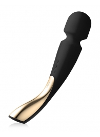 Черный вибромассажёр Lelo Smart Wand 2 Large - 30,4 см. - Lelo