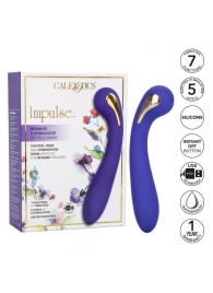 Фиолетовый вибромассажер с электростимуляцией Intimate Estim Petite G Wand - 19 см. - California Exotic Novelties - купить с доставкой в Липецке