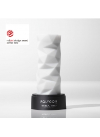 Белый 3D мастурбатор POLYGON - Tenga - в Липецке купить с доставкой