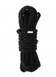 Черная веревка для шибари DELUXE BONDAGE ROPE - 5 м. - Dream Toys - купить с доставкой в Липецке