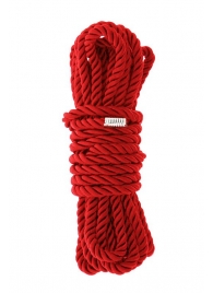 Красная веревка для шибари DELUXE BONDAGE ROPE - 5 м. - Dream Toys - купить с доставкой в Липецке