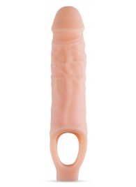 Телесный реалистичный фаллоудлинитель 9 Inch Silicone Cock Sheath Penis Extender - 22,86 см. - Blush Novelties - в Липецке купить с доставкой