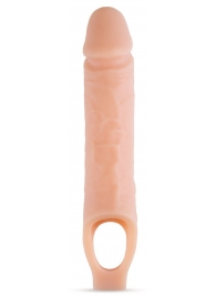 Телесный реалистичный фаллоудлинитель 10 Inch Silicone Cock Sheath Penis Extender - 25,4 см. - Blush Novelties - в Липецке купить с доставкой