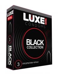 Черные презервативы LUXE Royal Black Collection - 3 шт. - Luxe - купить с доставкой в Липецке