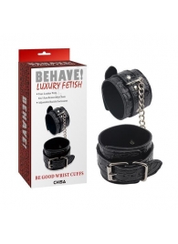 Черные наручники Be good Wrist Cuffs - Chisa - купить с доставкой в Липецке