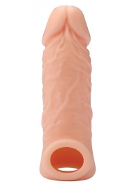 Телесная насадка EXTENDER WITH BALL STRAP 5.5 - 14 см. - Dream Toys - в Липецке купить с доставкой