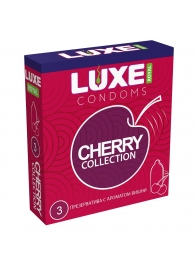 Презервативы с ароматом вишни LUXE Royal Cherry Collection - 3 шт. - Luxe - купить с доставкой в Липецке